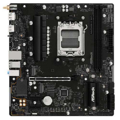 Asrock A620AM-X WIFI, AMD A620A, AM5, Micro ATX, 2 DDR5, HDMI, DP, AC Wi-Fi, 2.5G LAN, 2x M.2