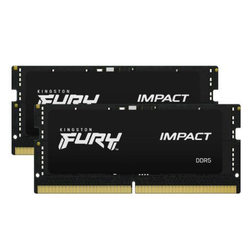 Kingston Fury Impact 64GB Kit (2 x 32GB), DDR5, 5600MHz (PC5-44800), CL40, 1.1V, Intel XMP 3.0, SODIMM Memory